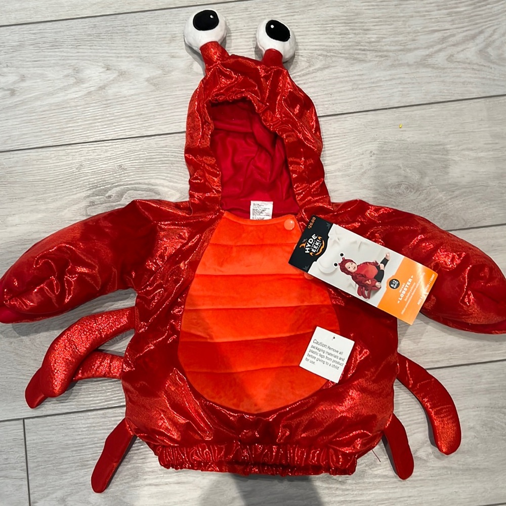Lobster Costume infant 6-12 months - NWT